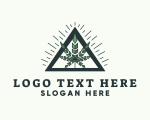 Weed Leaf Herbal Logo