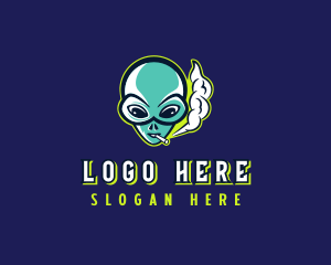 Alien Smoking Vape Logo