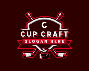 Cups - Hockey Sports League logo design