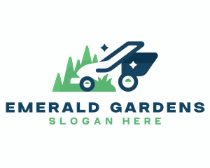 Lawn Mower Gardening logo design