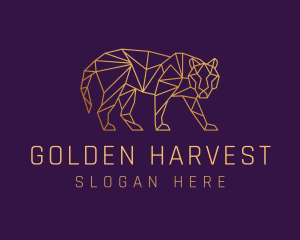 Golden - Golden Tiger Animal logo design