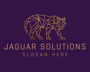 Jaguar - Golden Tiger Animal logo design