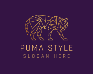 Puma - Golden Tiger Animal logo design
