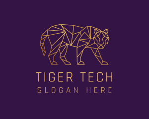 Tiger - Golden Tiger Animal logo design