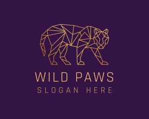Animal - Golden Tiger Animal logo design