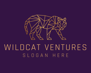 Wildcat - Golden Tiger Animal logo design