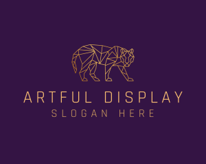 Golden Tiger Animal logo design