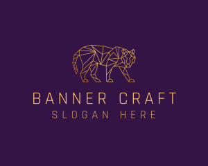 Golden Tiger Animal logo design