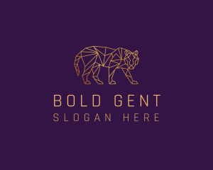 Golden Tiger Animal logo design