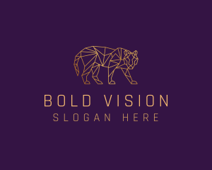 Golden Tiger Animal logo design