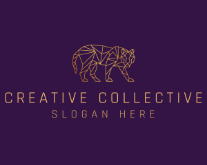 Golden Tiger Animal logo design