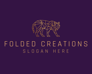 Golden Tiger Animal logo design