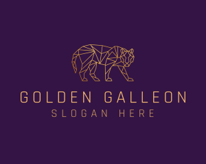 Golden Tiger Animal logo design