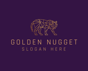 Golden Tiger Animal logo design