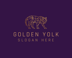 Golden Tiger Animal logo design