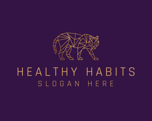 Golden Tiger Animal logo design