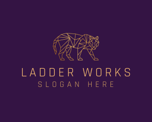 Golden Tiger Animal logo design