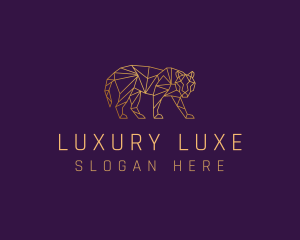 Golden Tiger Animal logo design