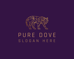 Golden Tiger Animal logo design