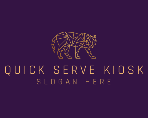 Golden Tiger Animal logo design