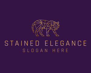 Golden Tiger Animal logo design