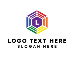Black Hexagon - Generic Hexagon Polygon logo design