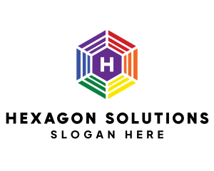 Generic Hexagon Polygon logo design