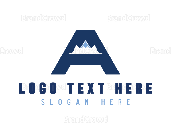 Mountain Summit Letter A Logo