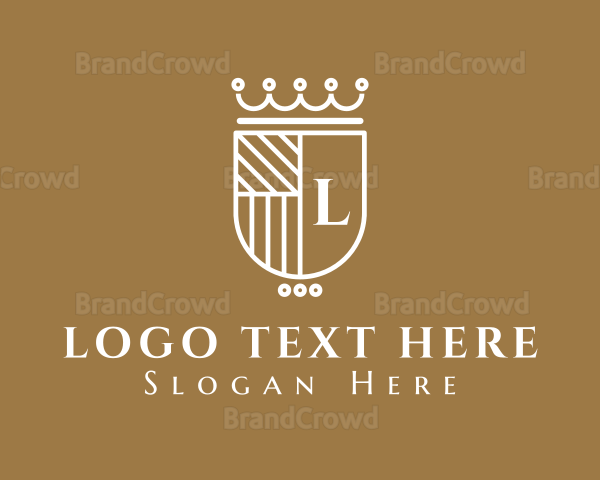 Crown Crest Shield Logo
