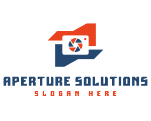 Aperture - Modern Industrial Camera logo design