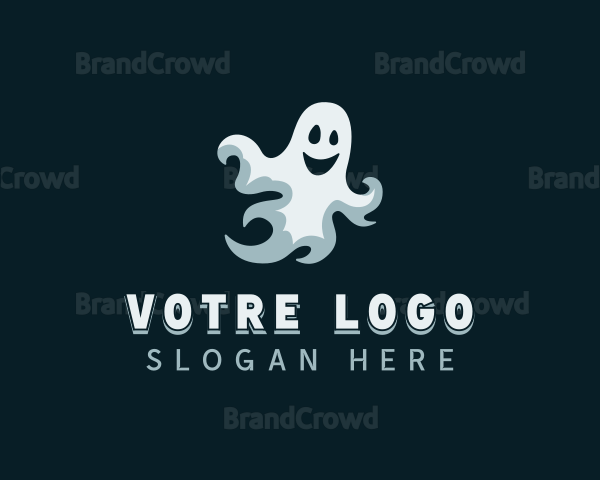 Scary Spooky Ghost Logo