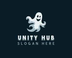 Scary Spooky Ghost Logo