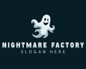 Scary Spooky Ghost logo design