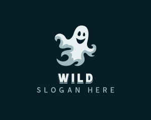 Scary Spooky Ghost logo design
