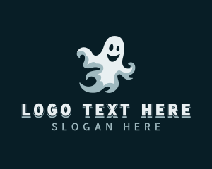 Mascot - Scary Spooky Ghost logo design