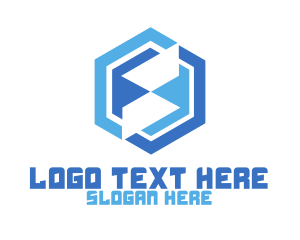 Hexagonal - Abstract Blue Hexagon logo design