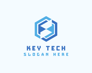 Digital Tech Letter S logo design