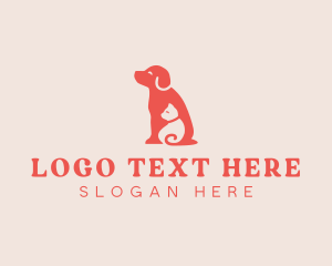 Vet - Pet Dog Cat logo design