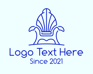 Chair - Seashell Armchair Furniture logo design