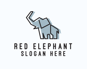 Wild Elephant Monoline  logo design