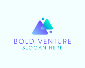 Venture - Abstract Venture Corporation logo design