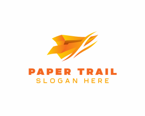 Paper Plane Flight logo design