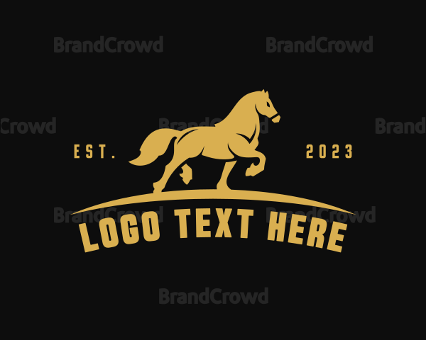 Horse Riding Equestrian Stable Logo