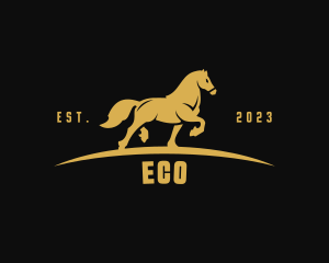 Horse Riding Equestrian Stable Logo