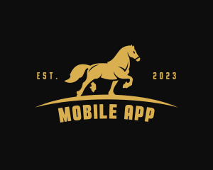 Horse Riding Equestrian Stable Logo