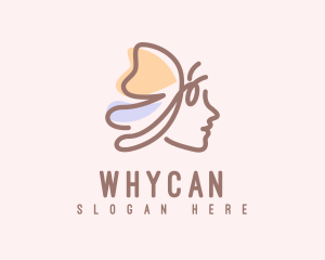 Psychological - Pastel Butterfly Lady logo design