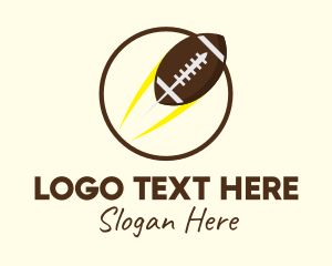 Sports - Round American Football logo design