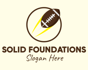 Sports Channel - Round American Football logo design