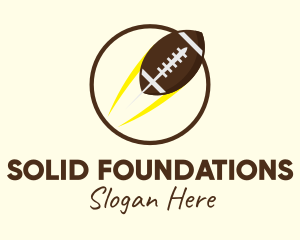 Goal Post - Round American Football logo design