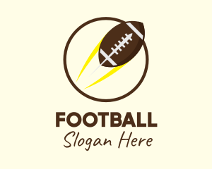 Round American Football  logo design